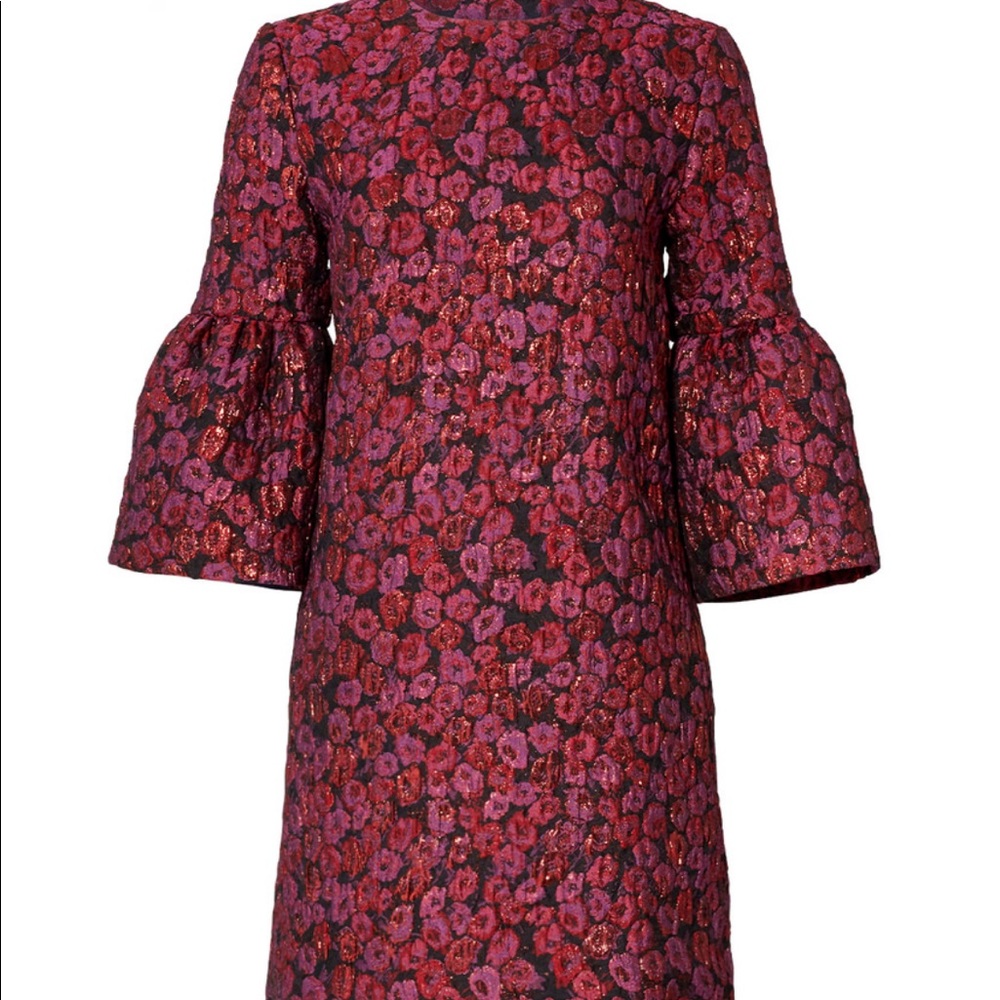 Nicole Miller Puff Sleeve Shift Dress
